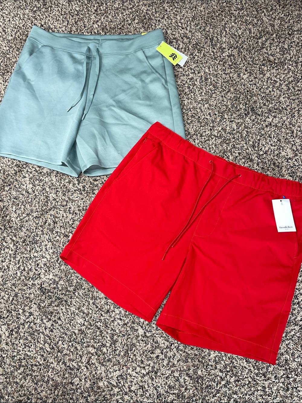 Mens Athletic Game Day Short Bundle Red/Olive Size Large | NWT